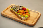 Open Sandwich - Sourdough Toast with Avocado and Sauteed Mushrooms