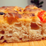 (A PACKAGE OF 2) Sourdough Focaccia - Olive and Cherry Tomato (Vegan)